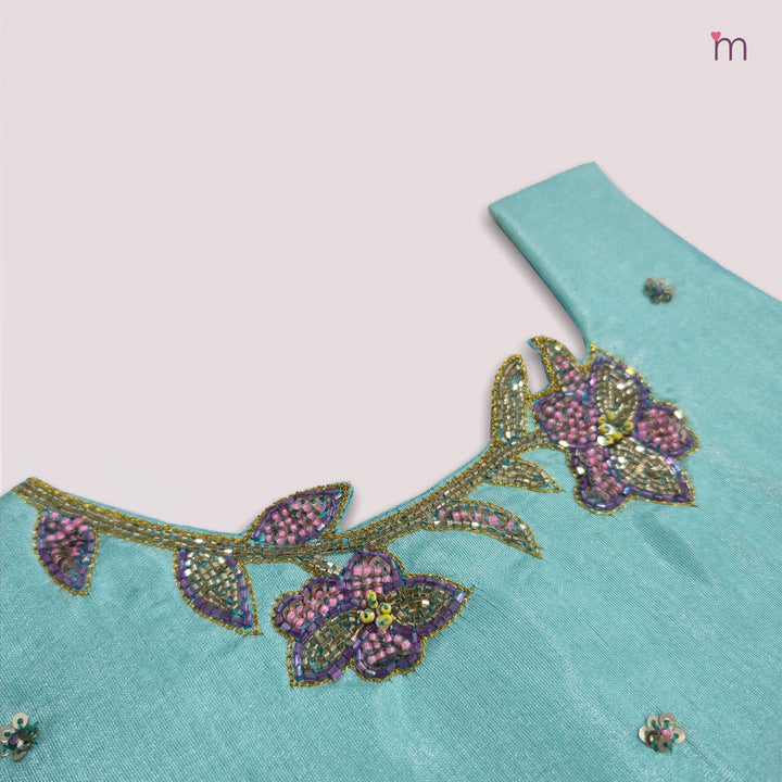 Vihana - Blue Lavender Pattu Pavadai Minipattu