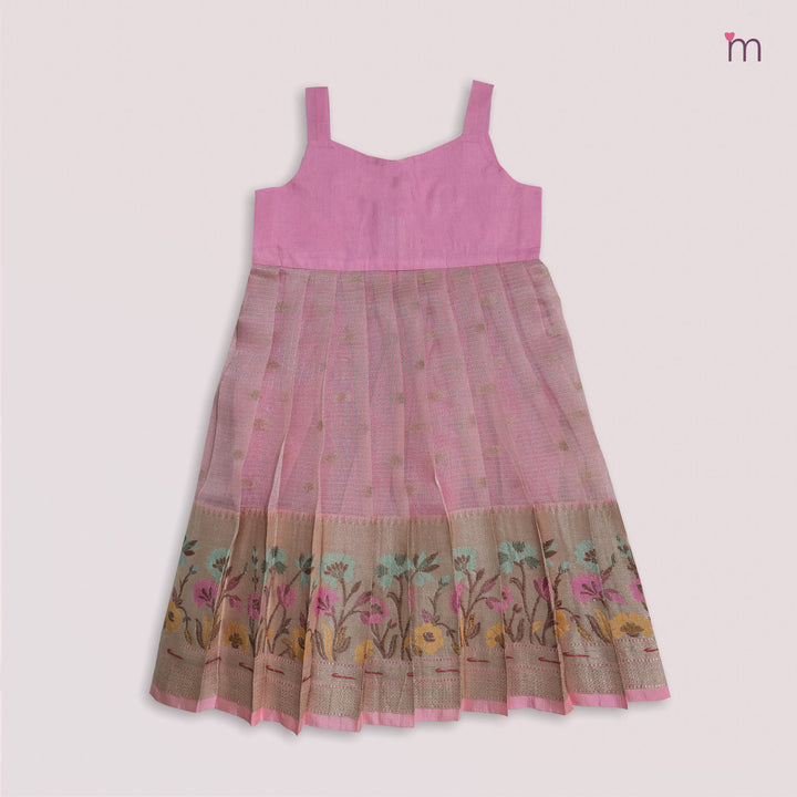 Vihana - Green Pink Pattu Pavadai Minipattu