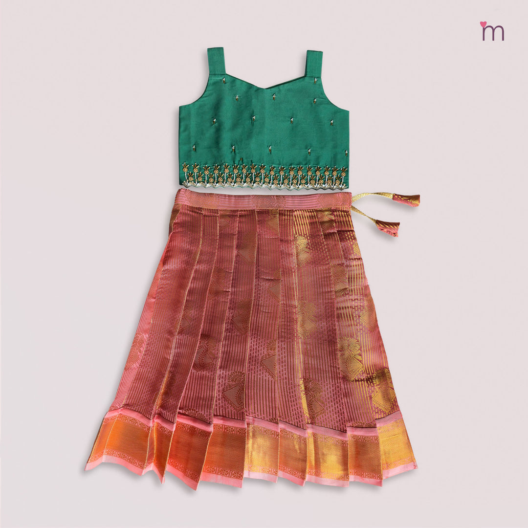 Nila - Green Pink Minipattu