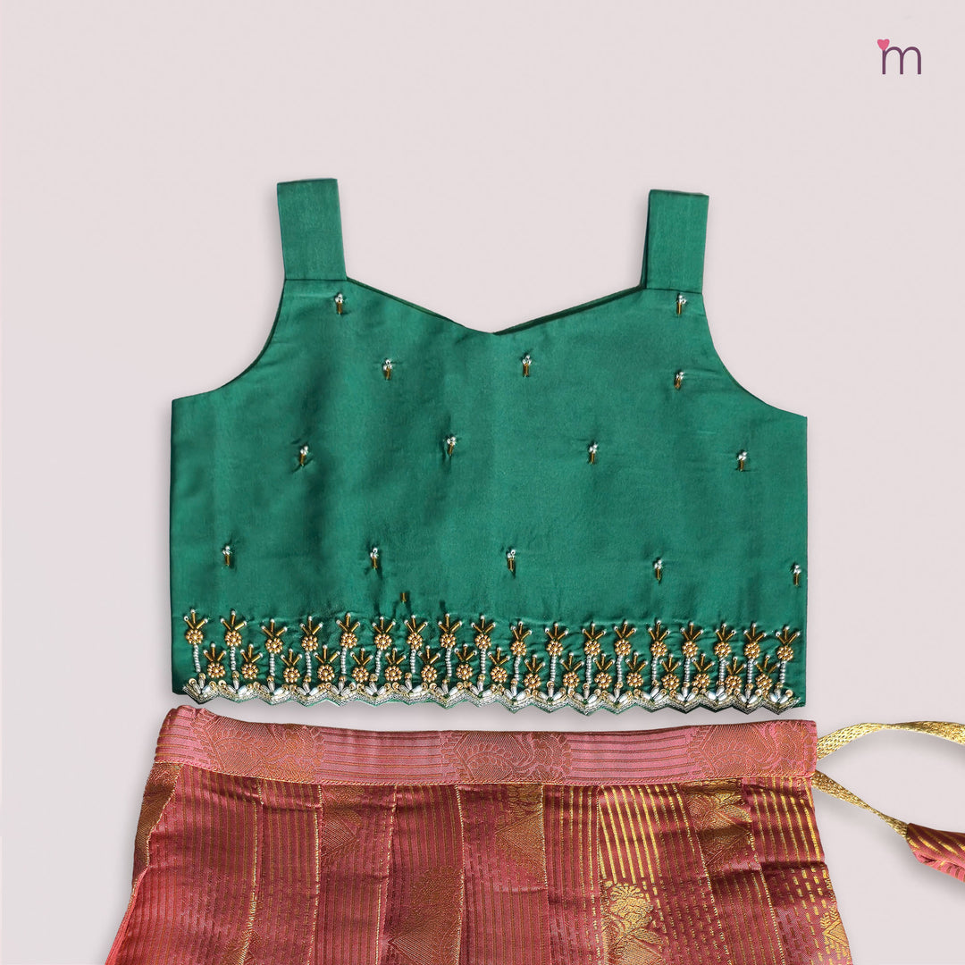 Nila - Green Pink Minipattu