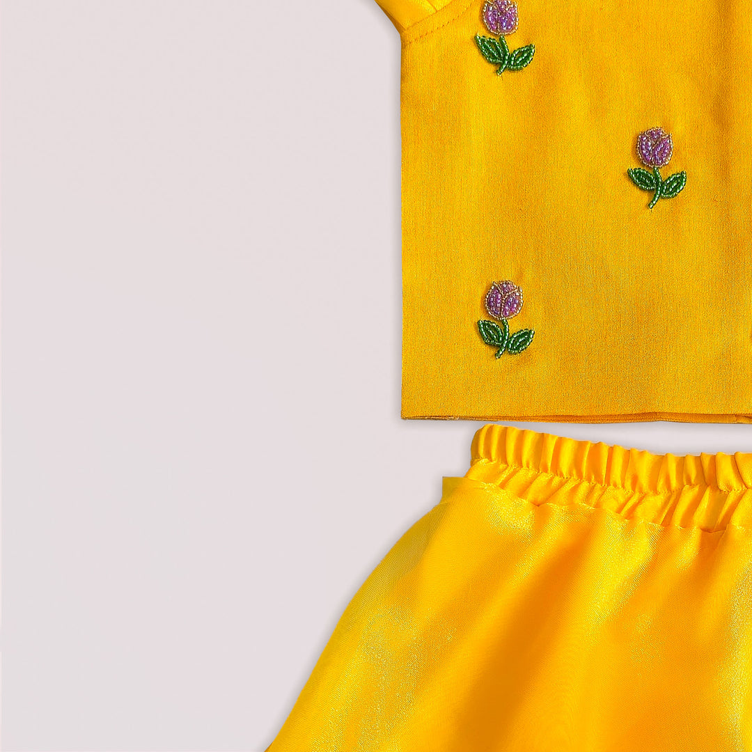 Yashvi - Yellow Designer Minipattu