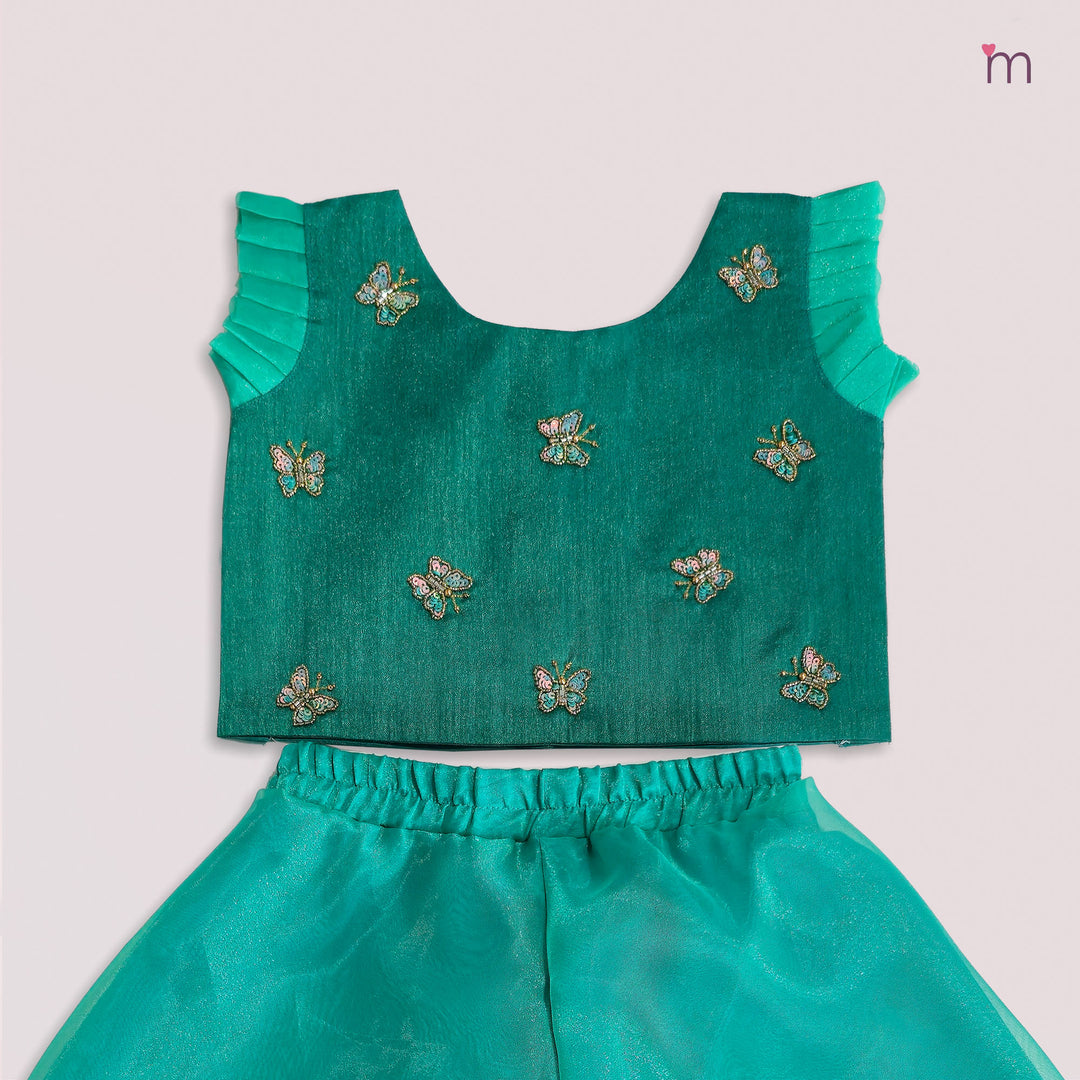 Yashvi - Teal Green Designer Minipattu