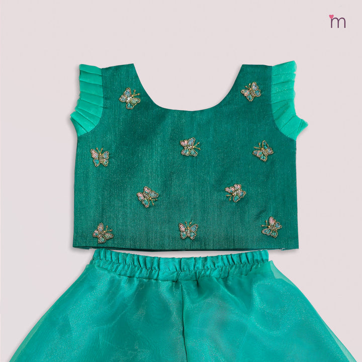 Yashvi - Teal Green Designer Minipattu