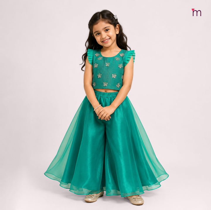 Yashvi - Teal Green Designer Minipattu