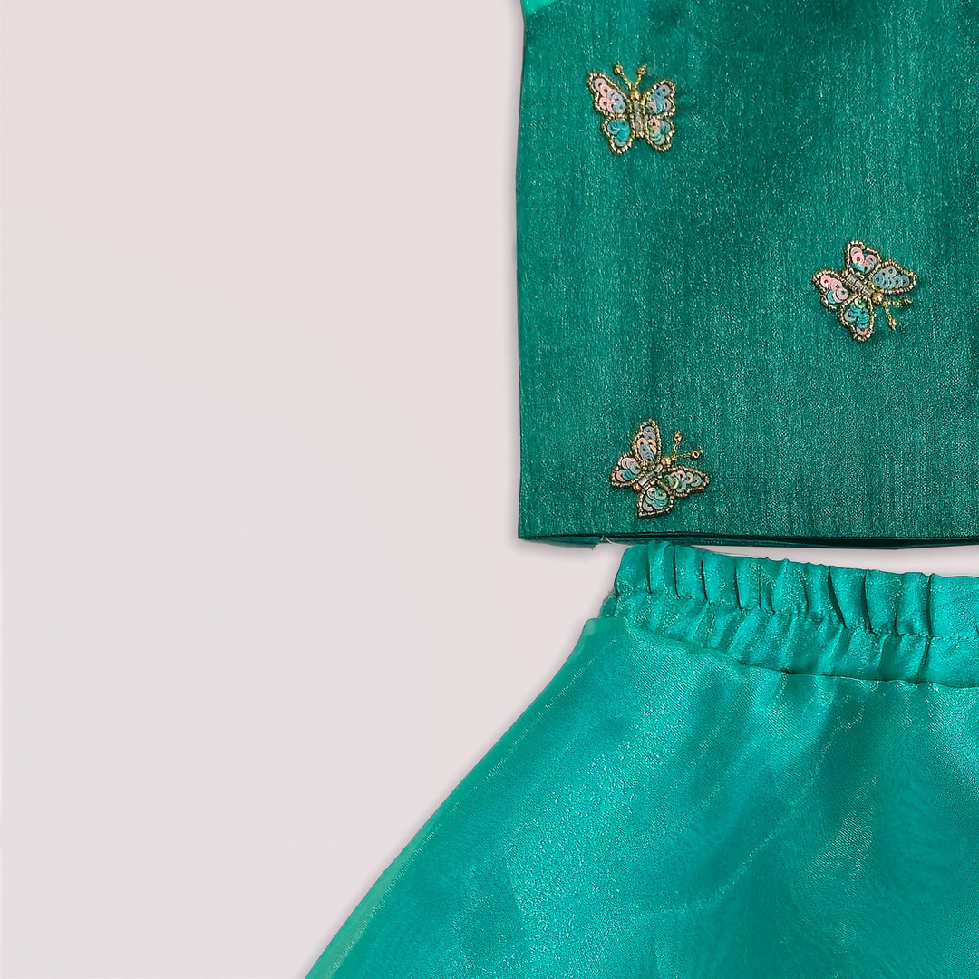 Yashvi - Teal Green Designer Minipattu