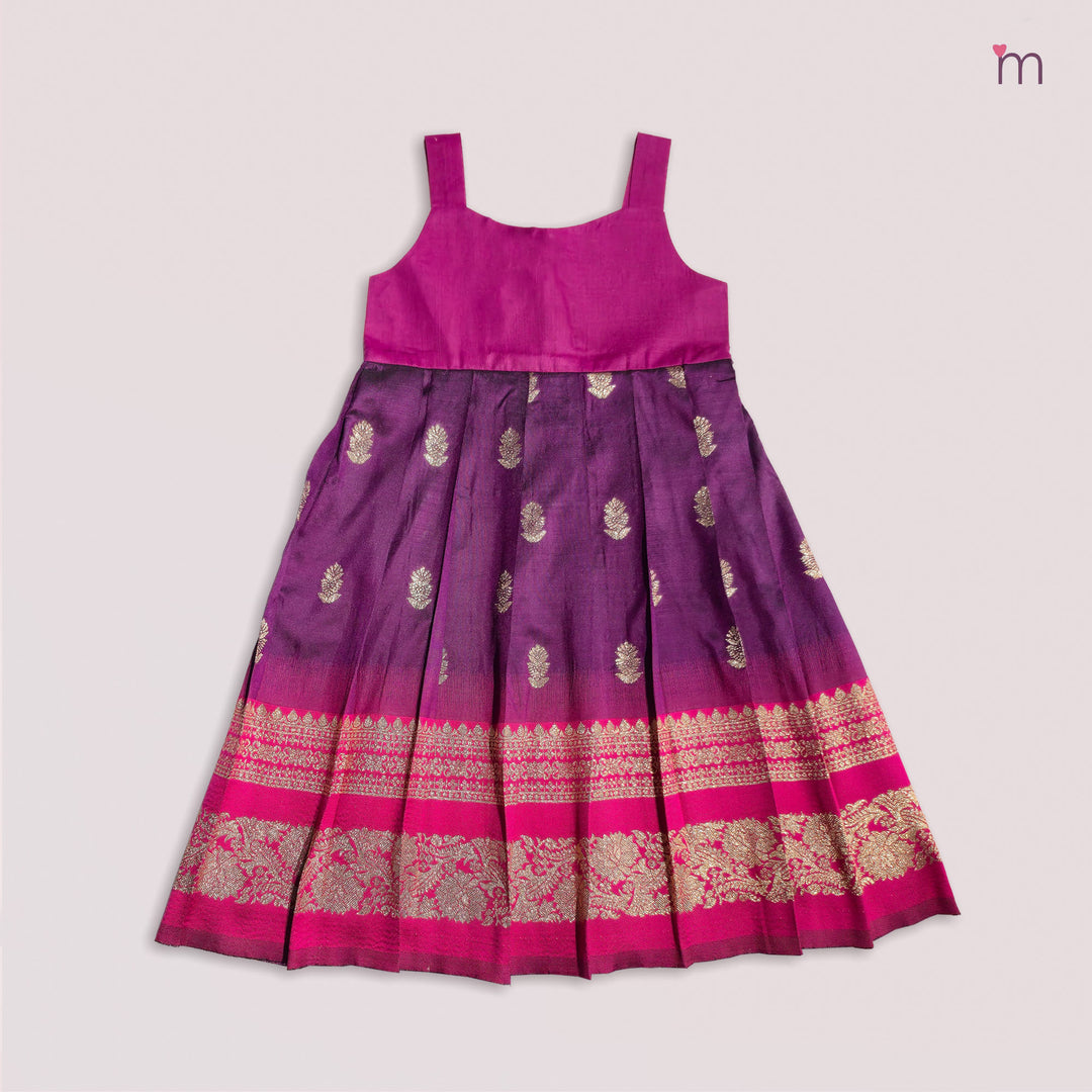 Apoorva - Purple Pink Pattu Pavadai Minipattu