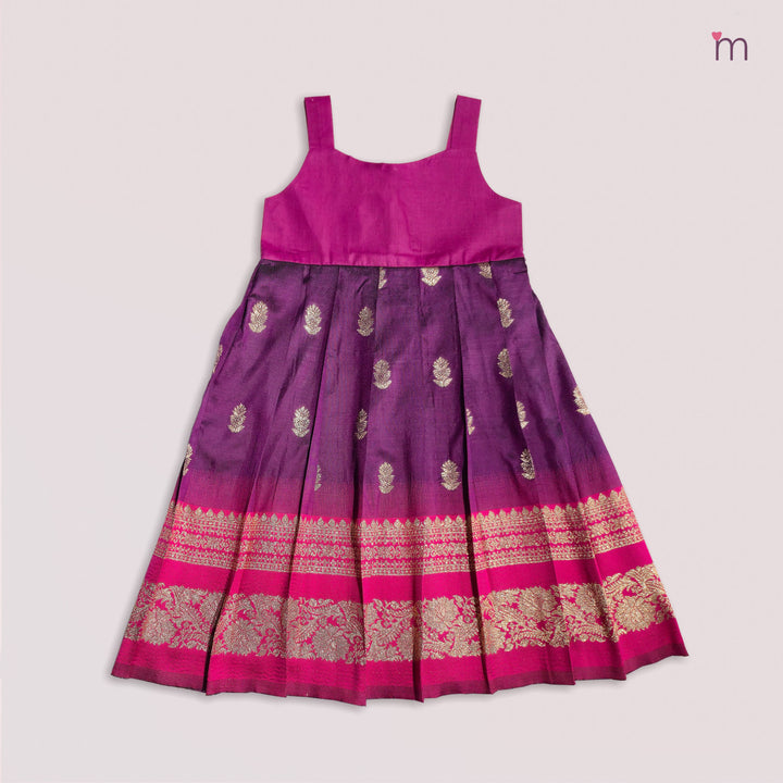 Apoorva - Purple Pink Pattu Pavadai Minipattu