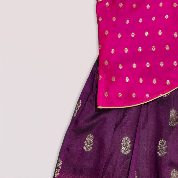 Apoorva - Purple Pink Pattu Pavadai Minipattu