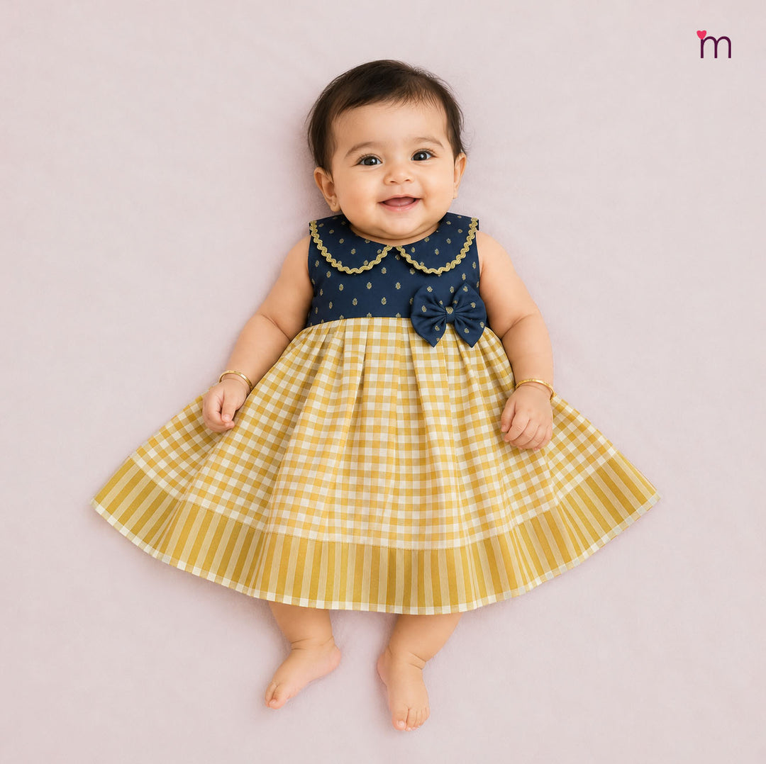Manasa - Blue Checks Tissue Minipattu