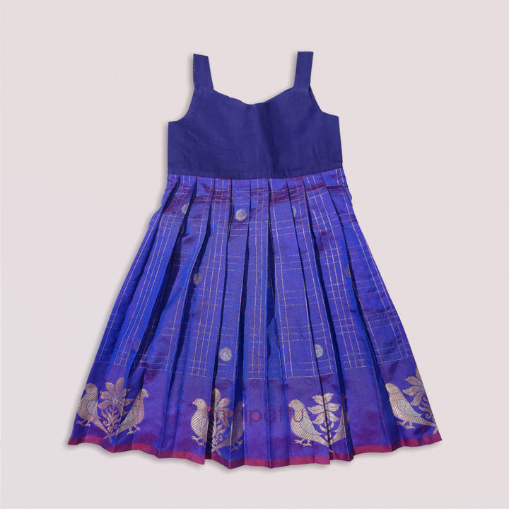 Sukriti - Violet Orange Pattu Pavadai Minipattu