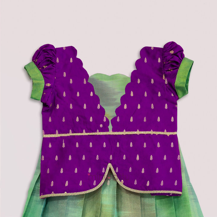 Varshini- Purple Tie-Dye Designer Minipattu