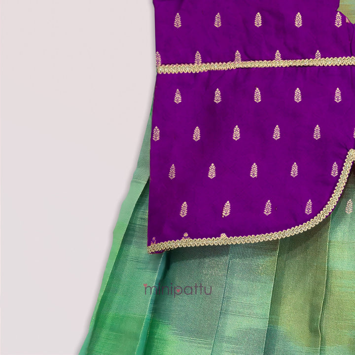 Varshini- Purple Tie-Dye Designer Minipattu