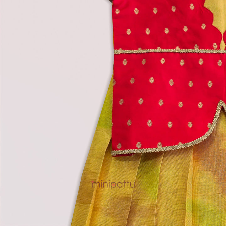 Varshini - Red Tie-Dye Designer Minipattu