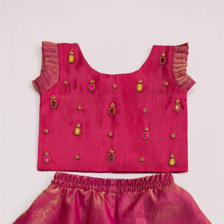 Pineapple - Coral Pink Designer Minipattu