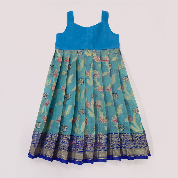 Sharvika - Blue Pattu Pavadai Minipattu