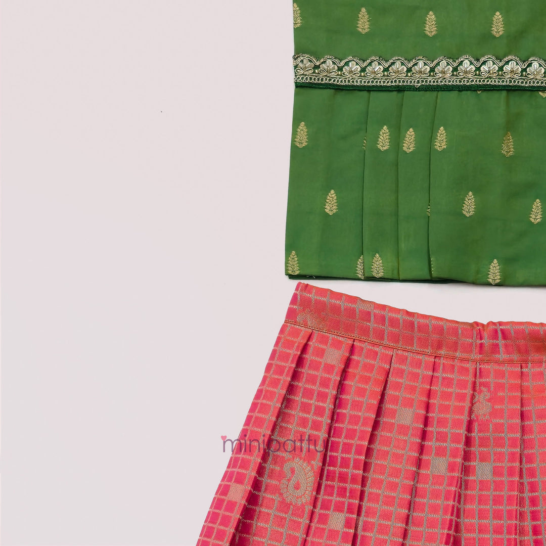 Madhuri - Green Designer Minipattu