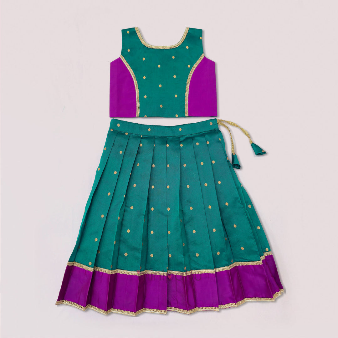 Luna - Teal Magenta Minipattu