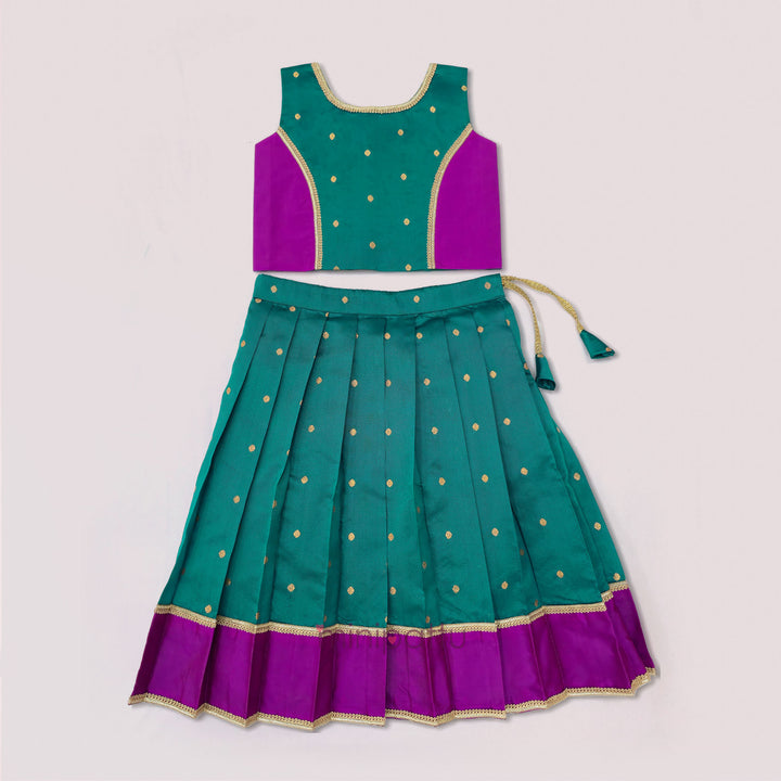 Luna - Teal Magenta Minipattu