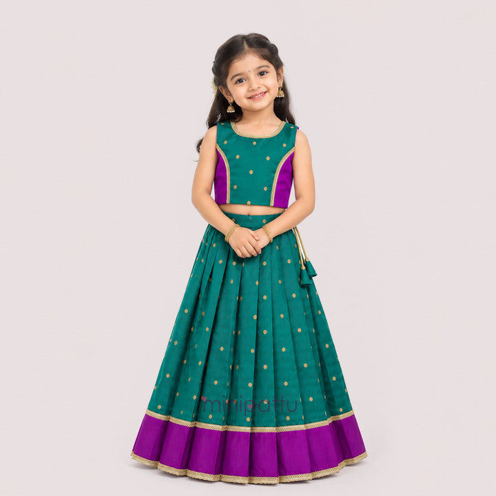Luna - Teal Magenta Minipattu