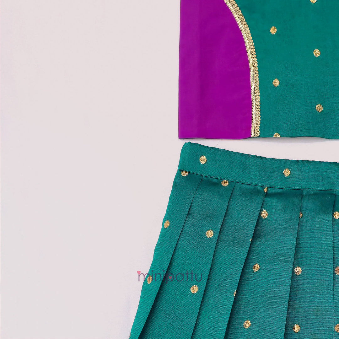 Luna - Teal Magenta Minipattu