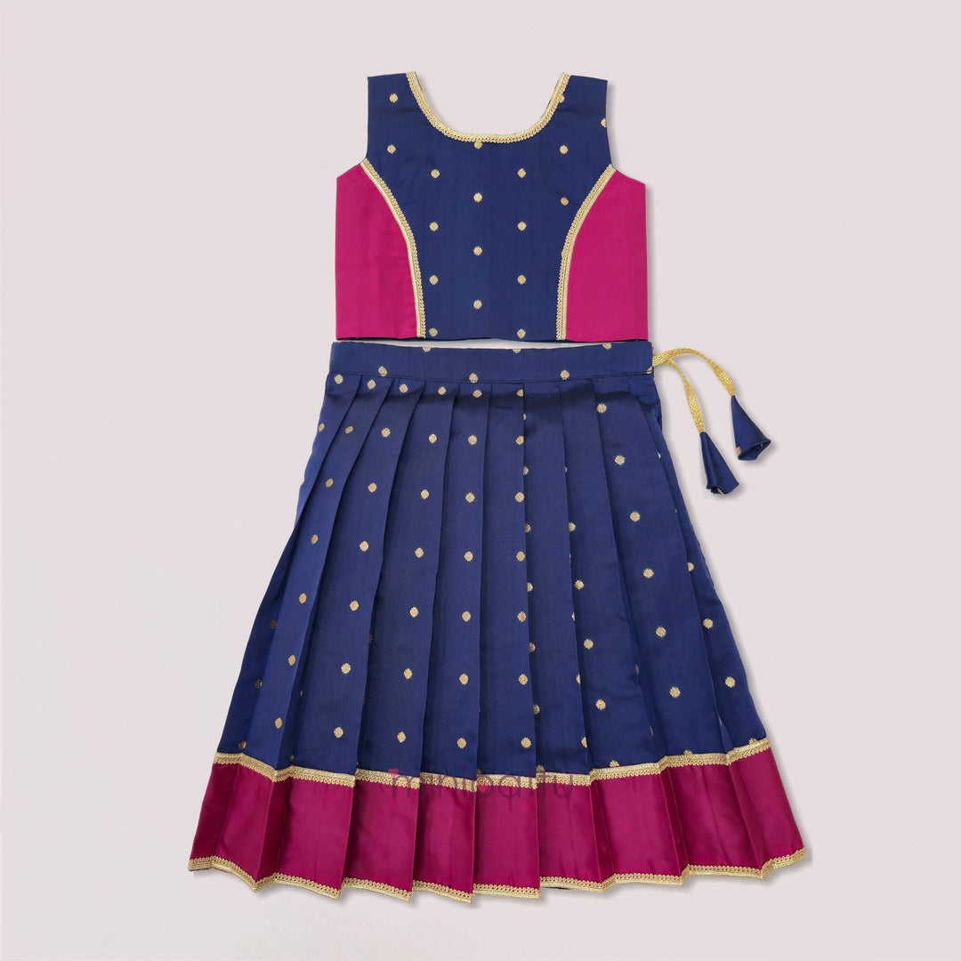 Luna - Blue Burgundy Minipattu