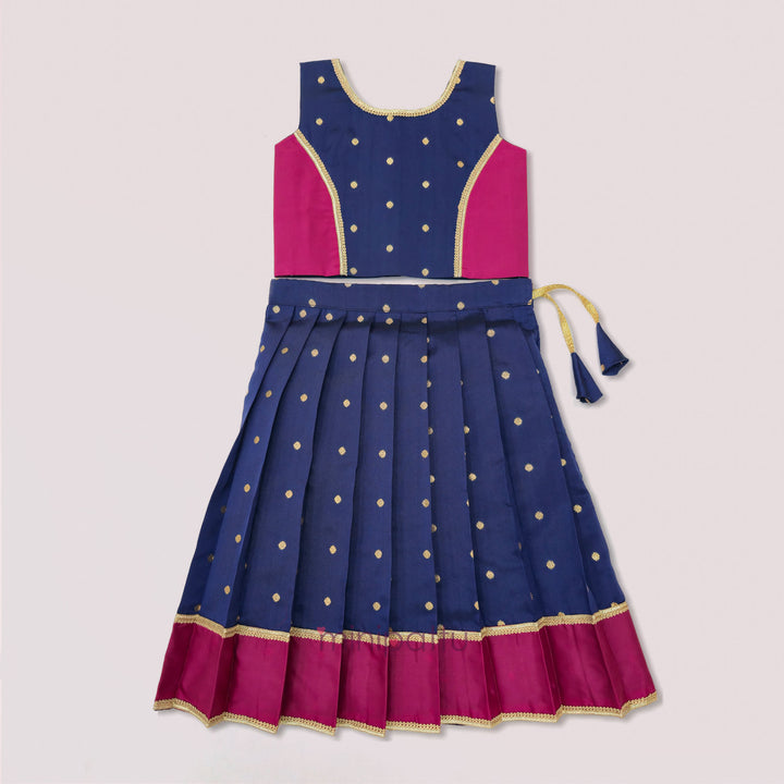 Luna - Blue Burgundy Minipattu