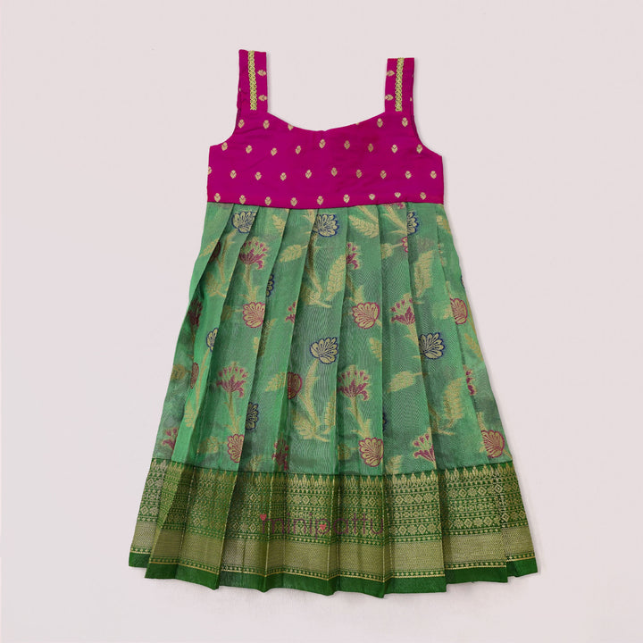 Lily - Pink Green Minipattu
