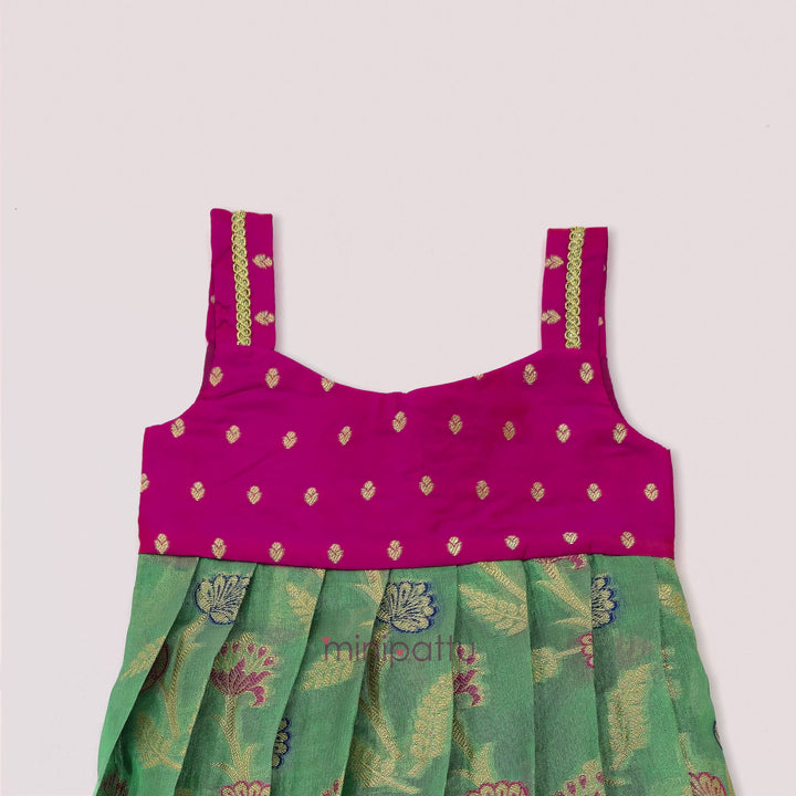 Lily - Pink Green Minipattu