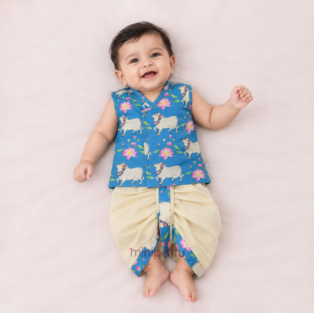 Aaron - Blue Jabla Set Minipattu