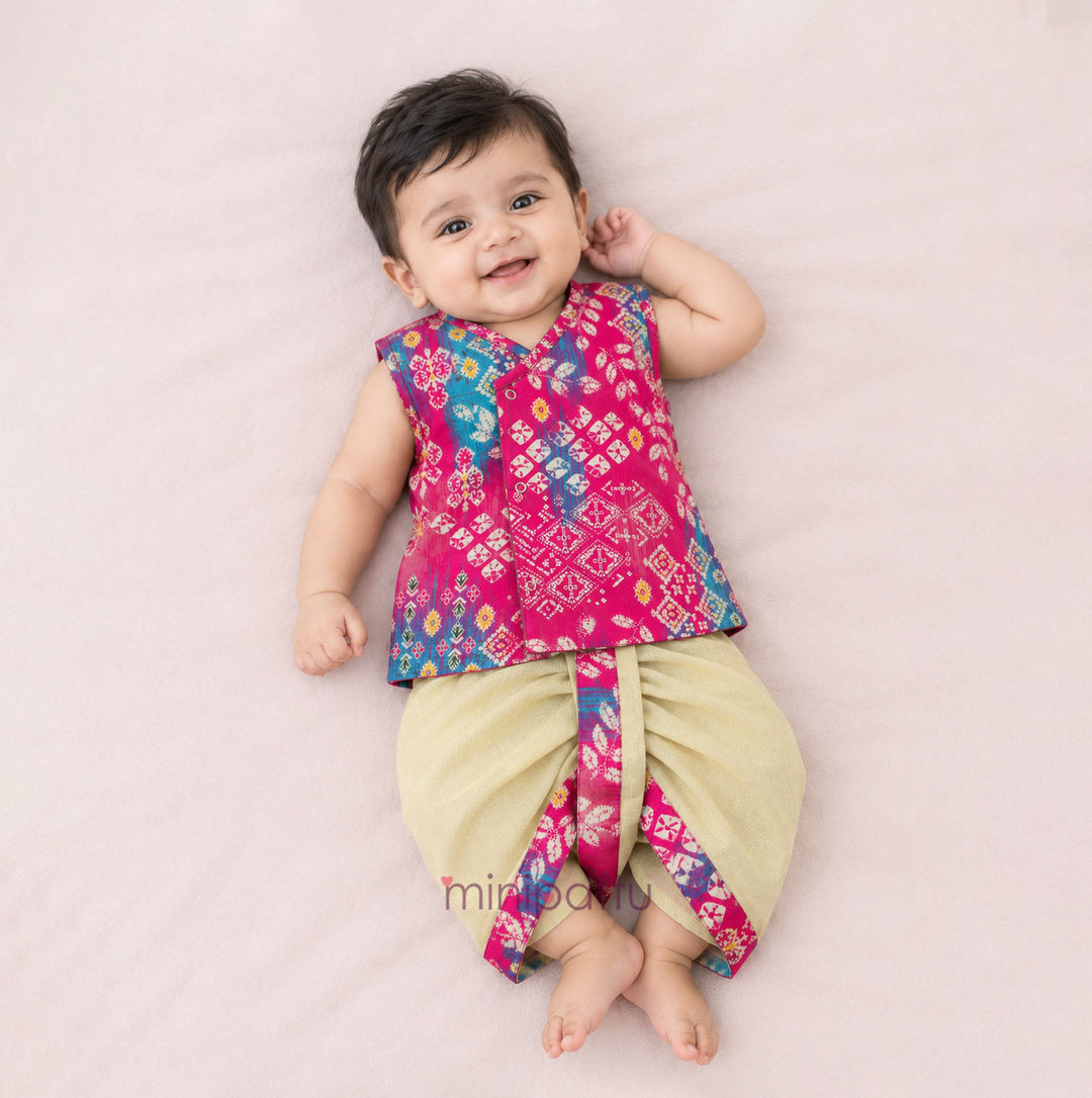 Aaron - Pink Jabla Set Minipattu