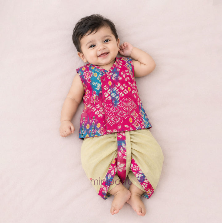 Aaron - Pink Jabla Set Minipattu