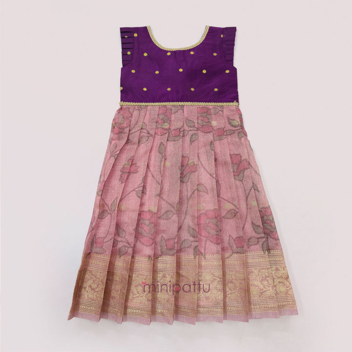 Deesha - Purple Pink Frock Minipattu