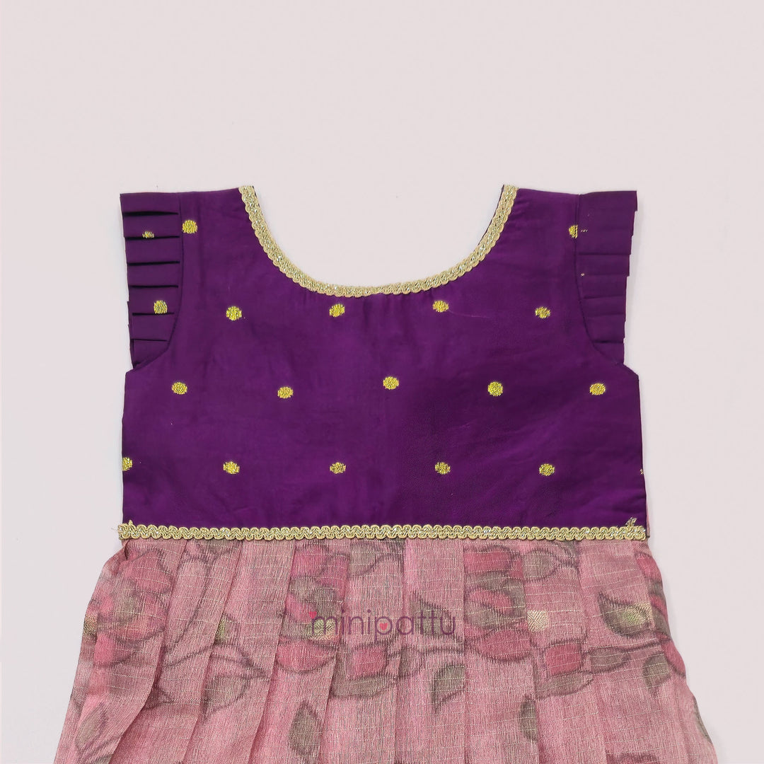 Deesha - Purple Pink Frock Minipattu