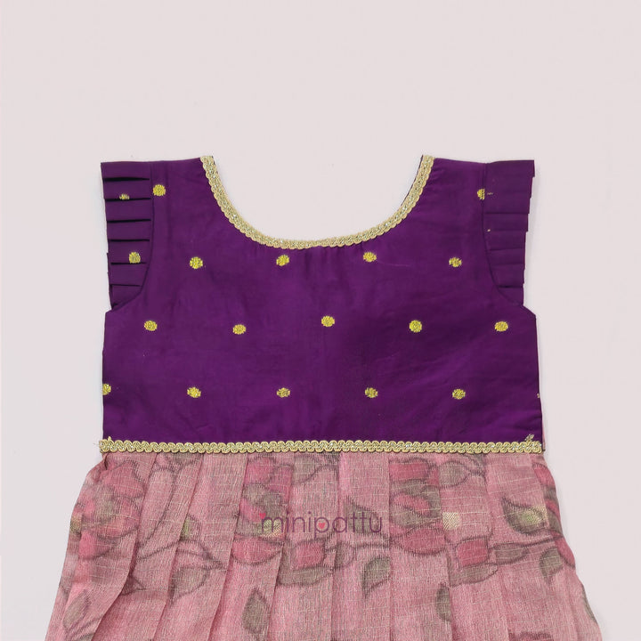Deesha - Purple Pink Frock Minipattu