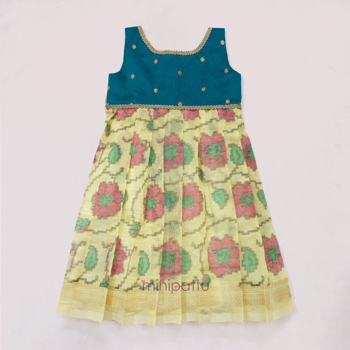 Rishi - Teal Yellow Minipattu