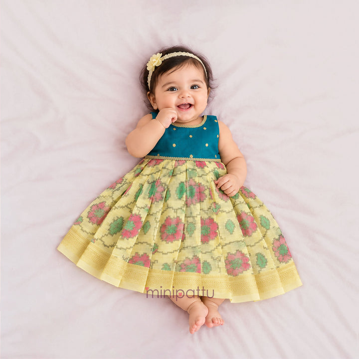 Rishi - Teal Yellow Minipattu