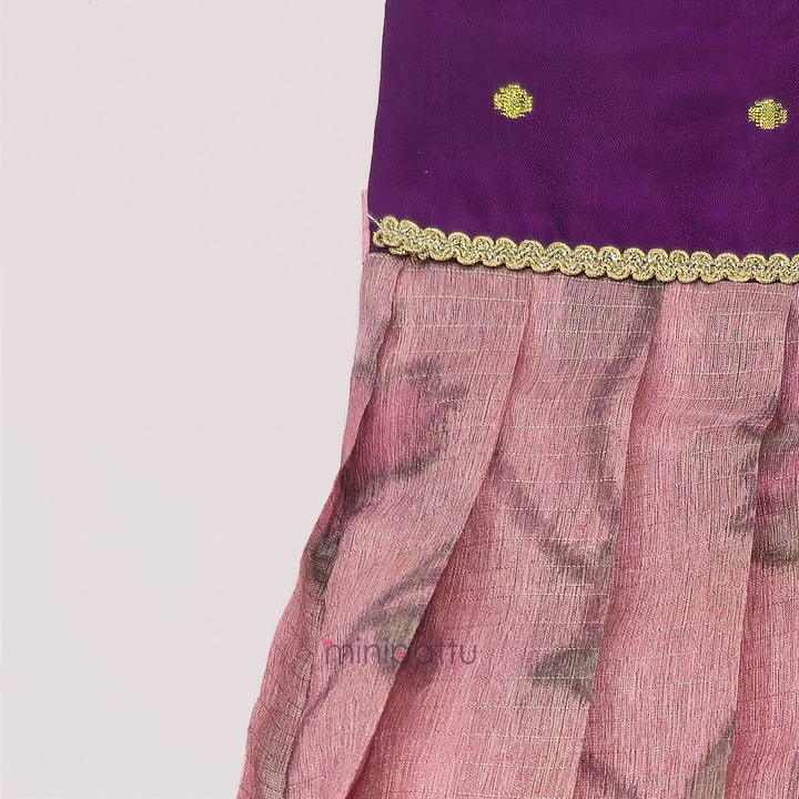 Deesha - Purple Pink Frock Minipattu