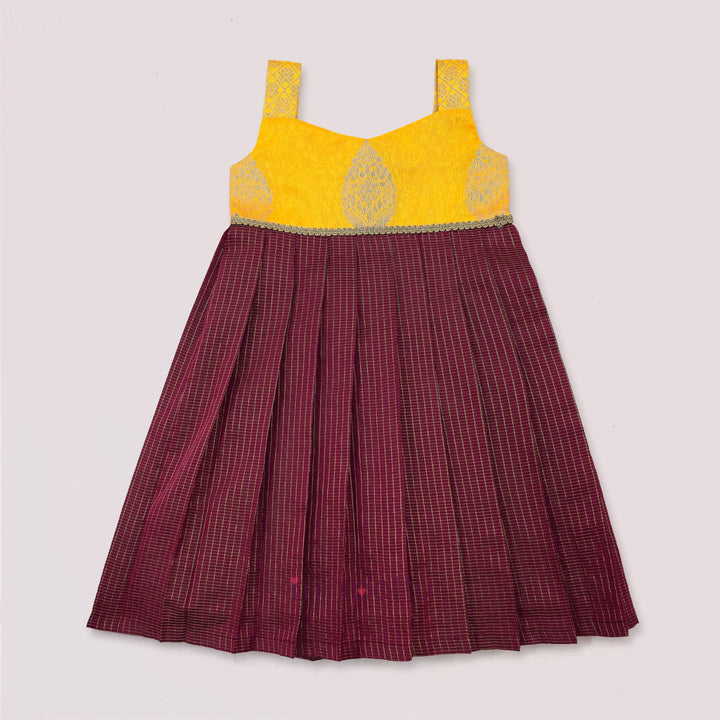 Sana - Yellow Burgundy Minipattu