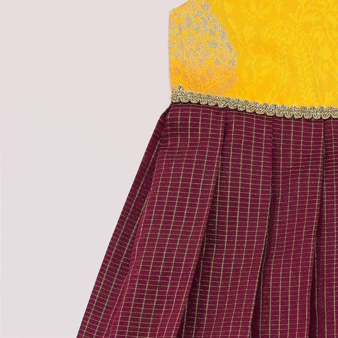 Sana - Yellow Burgundy Minipattu