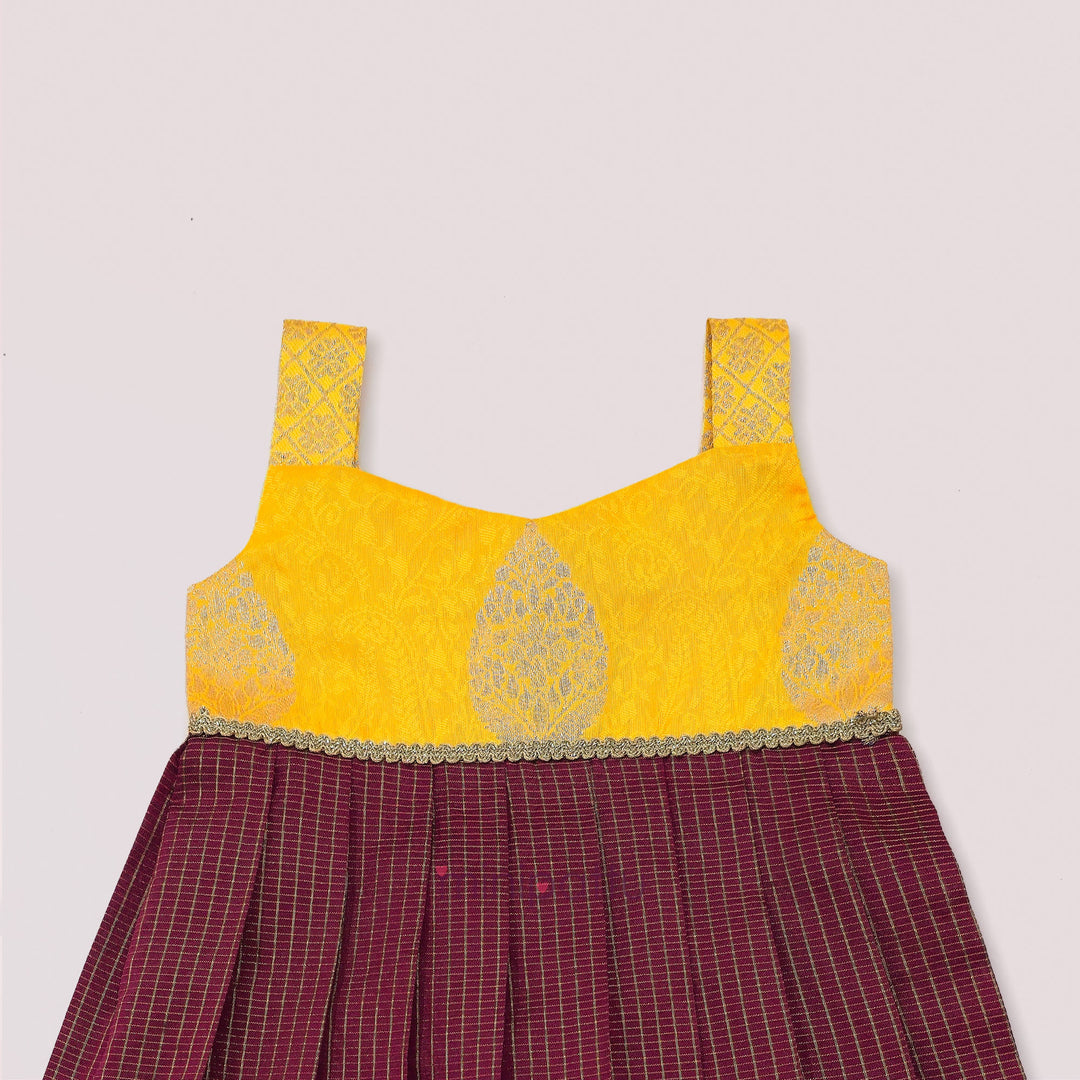Sana - Yellow Burgundy Minipattu