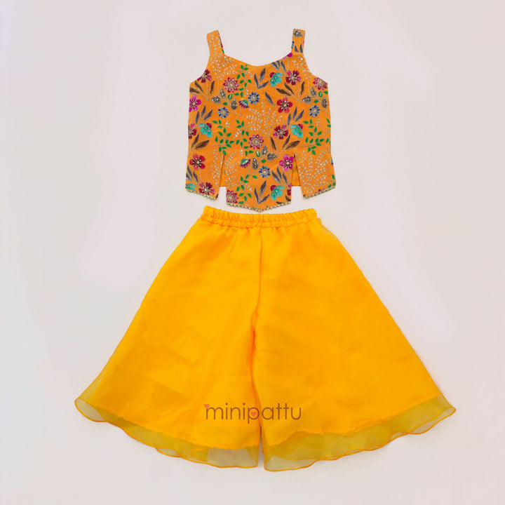 Sakshi - Yellow Designer Minipattu