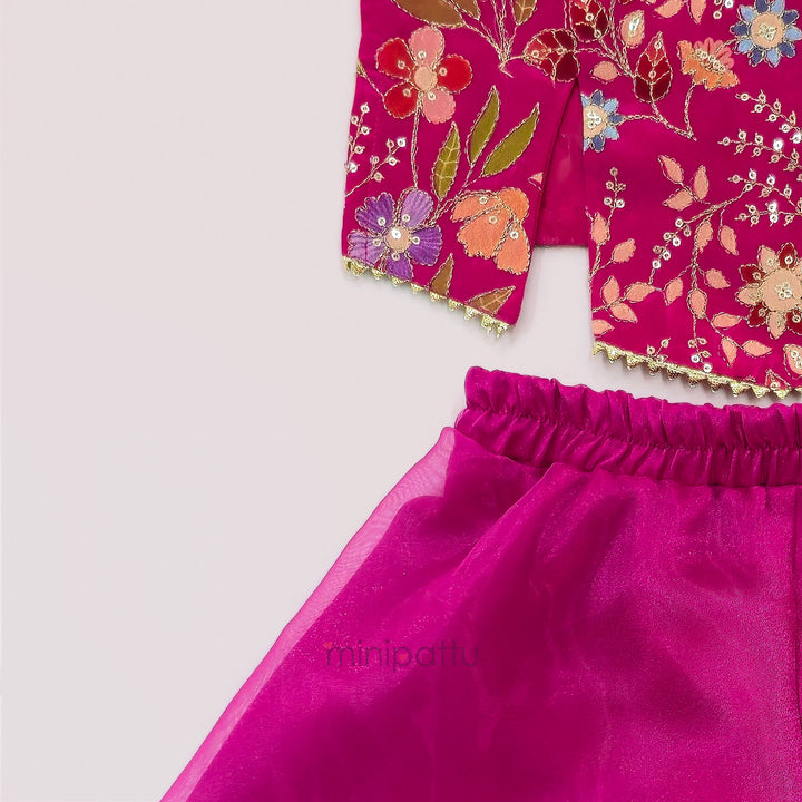Sakshi - Pink Designer Minipattu