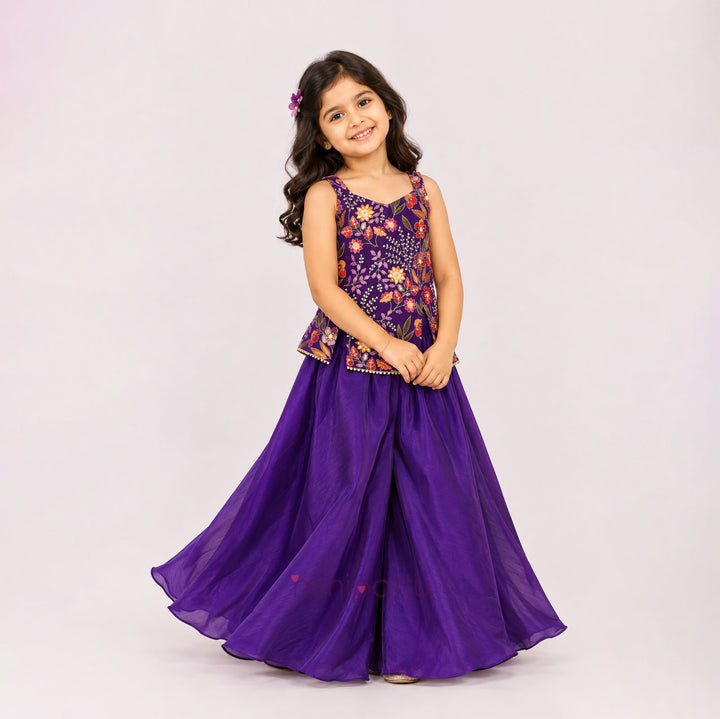 Sakshi - Violet Designer Minipattu