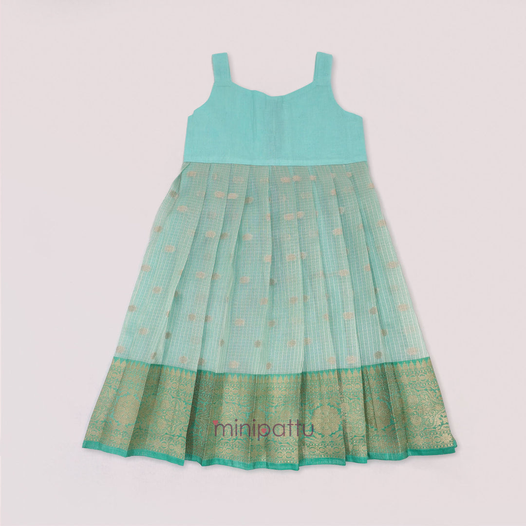 Deepali - Purple Teal Pattu Pavadai Minipattu