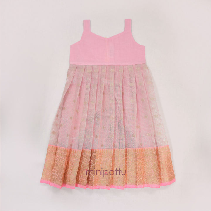 Deepali - Green Pink Pattu Pavadai Minipattu