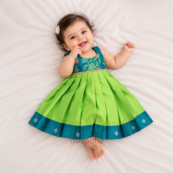 Poornima - Teal Green Minipattu