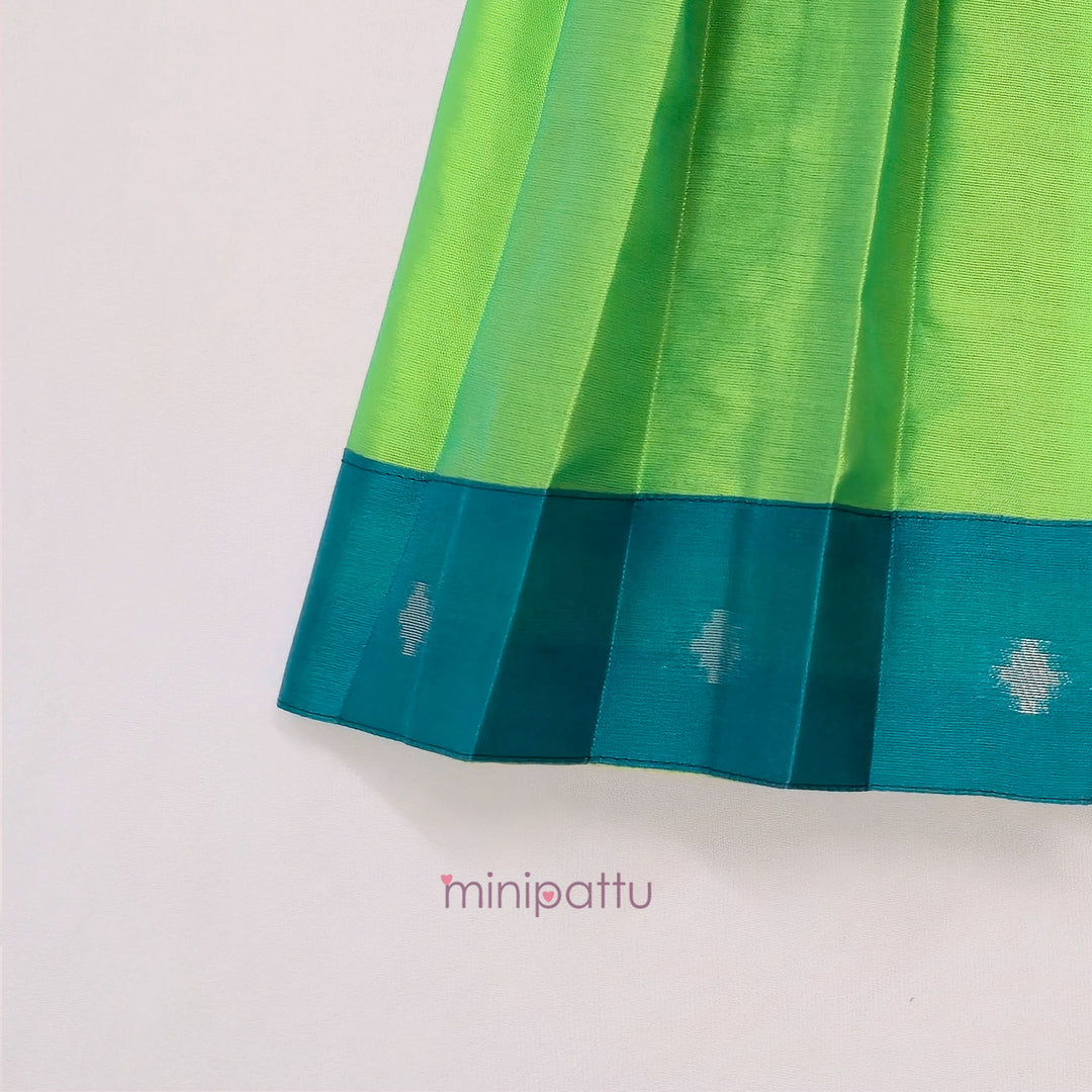 Poornima - Teal Green Minipattu