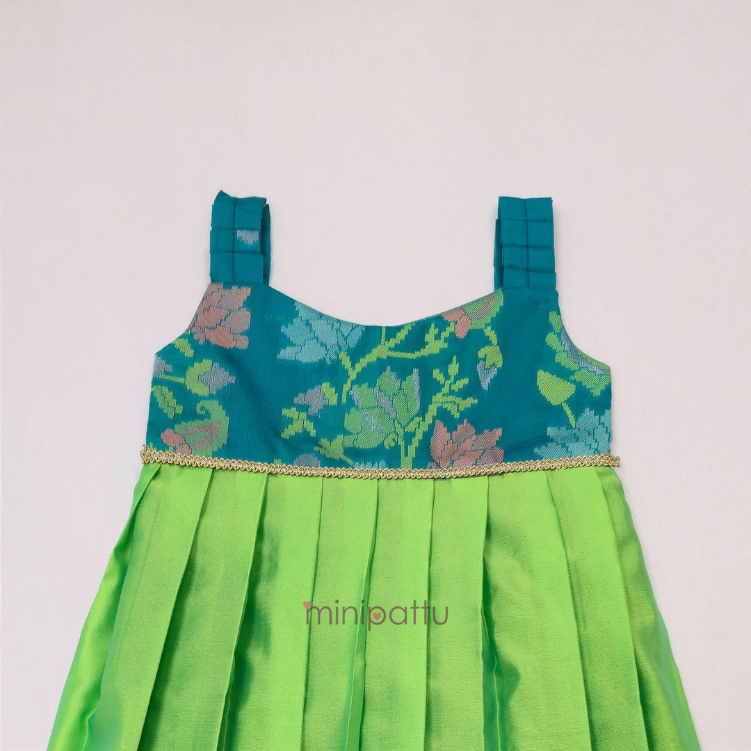 Poornima - Teal Green Minipattu