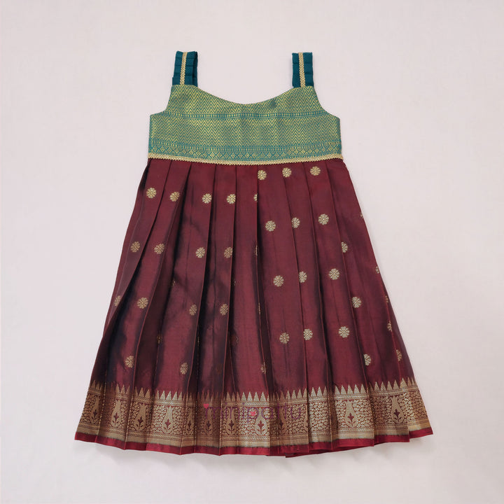 Trishika - Teal Burgundy Minipattu