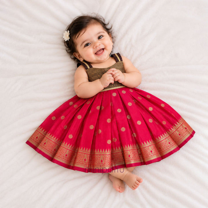Trishika - Burgundy Red Minipattu